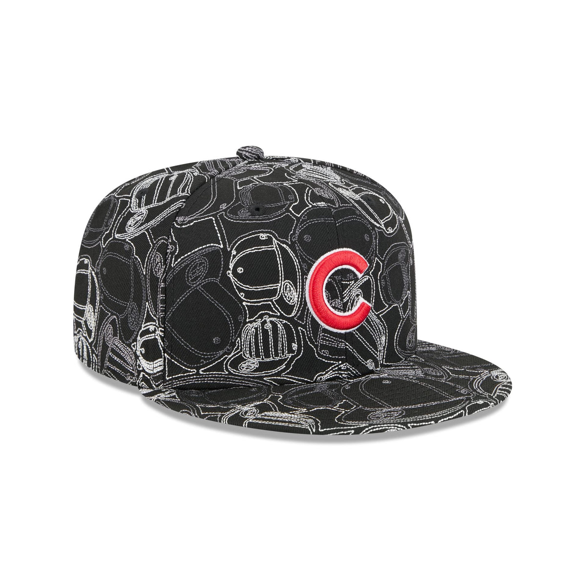 Chicago Cubs Cap Scramble 59FIFTY Fitted Hat