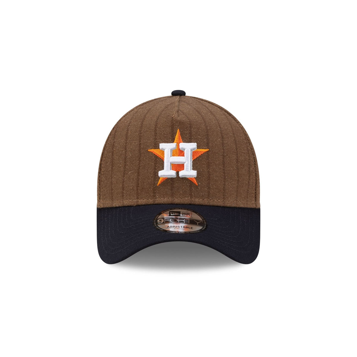 Houston Astros Three Looms Wool Pinstripe 9FORTY A-Frame Snapback Hat