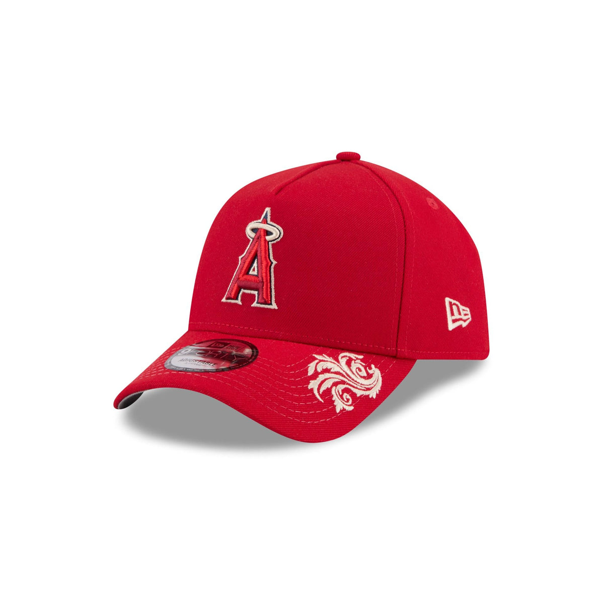 Los Angeles Angels Script 9FORTY A-Frame Snapback Hat