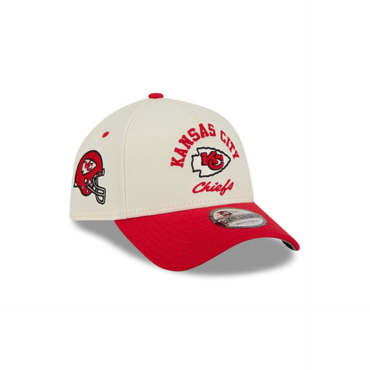 Kansas City Chiefs Chrome White Arched 9FORTY A-Frame Snapback Hat