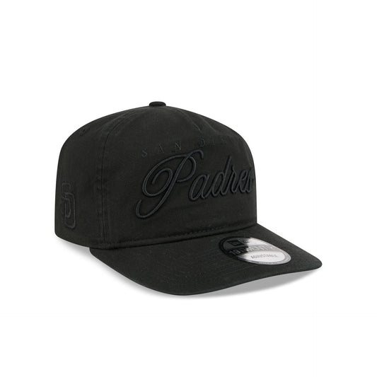 San Diego Padres All Black Scripted 19TWENTY Adjustable Hat