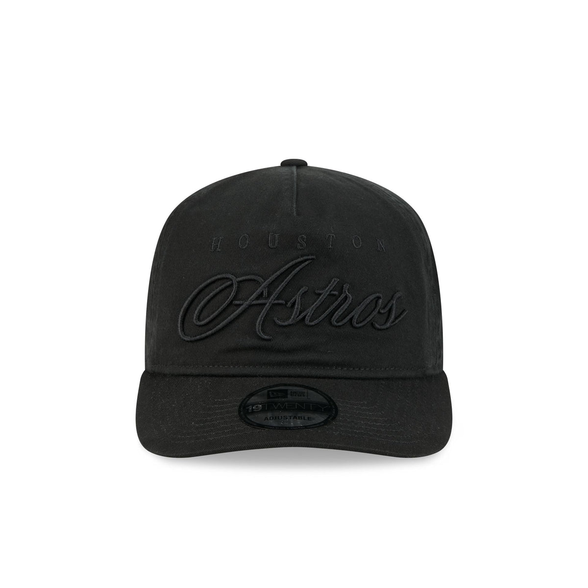Houston Astros All Black Scripted 19TWENTY Adjustable Hat