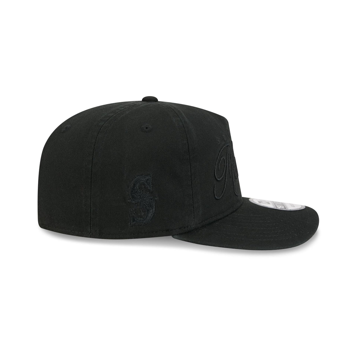 Seattle Mariners All Black Scripted 19TWENTY Adjustable Hat