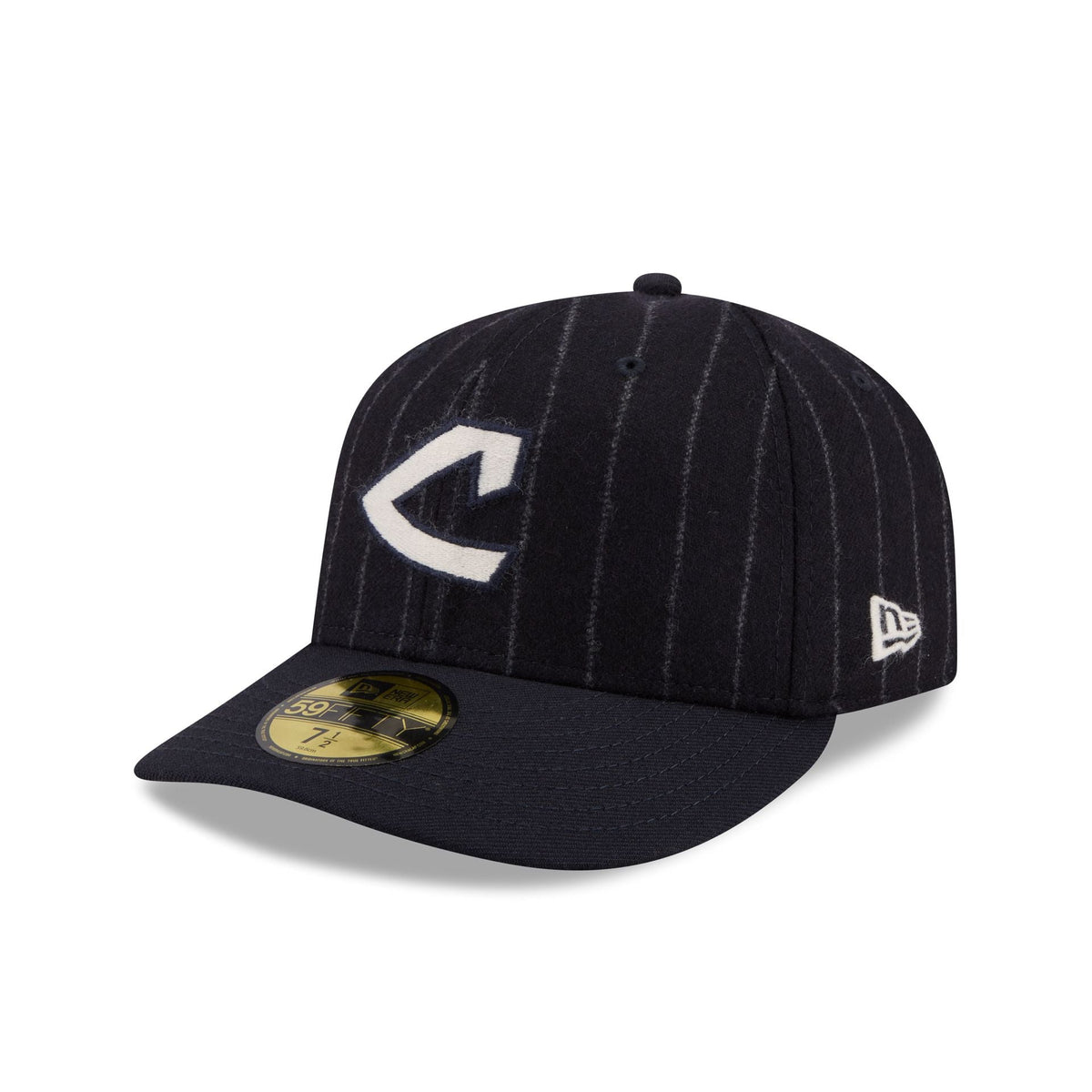 Cleveland Guardians Pinstripe Merino & Cashmere Moon 59FIFTY Fitted Hat