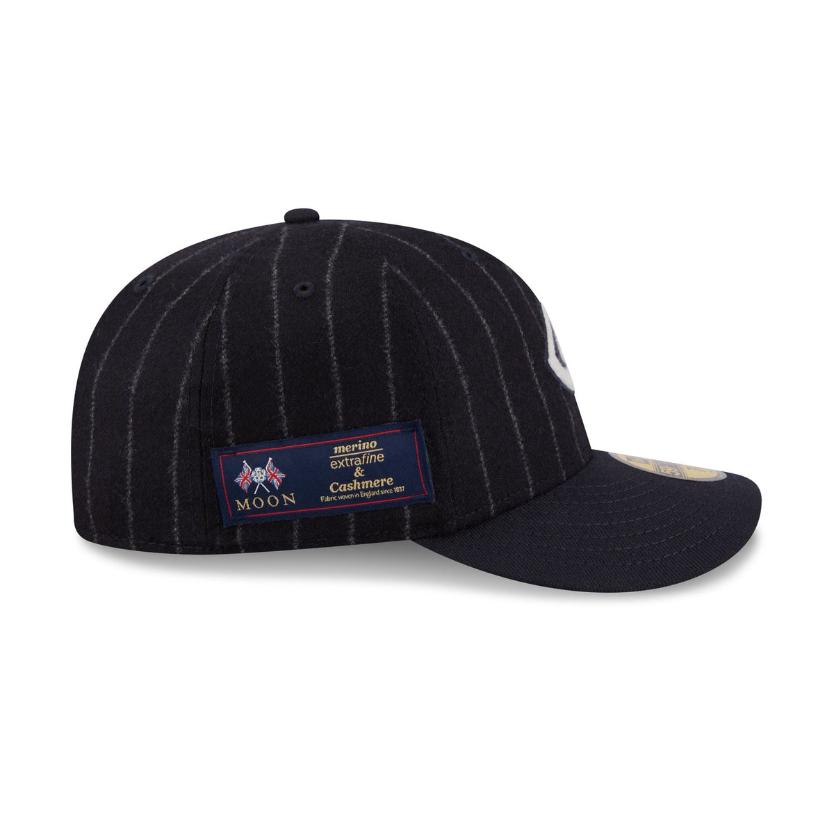 Cleveland Guardians Pinstripe Merino & Cashmere Moon 59FIFTY Fitted Hat
