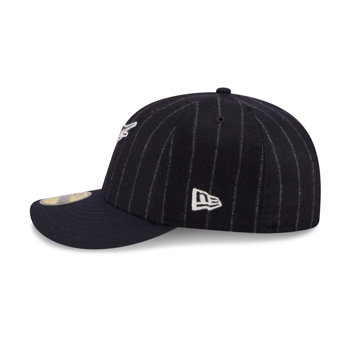 Miami Marlins Pinstripe Merino & Cashmere Moon 59FIFTY Fitted Hat