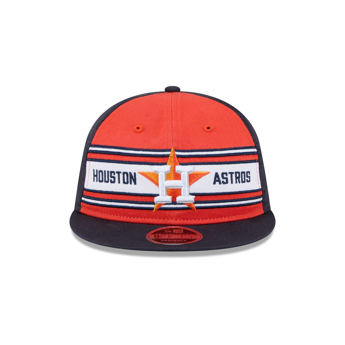 Houston Astros Team Stripes Retro Crown 9FIFTY Snapback Hat