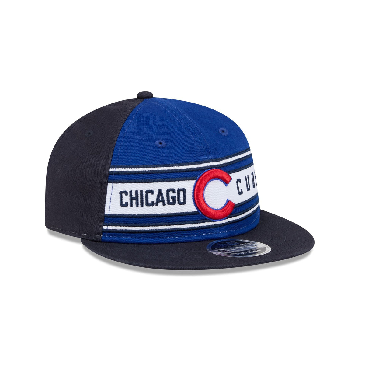 Chicago Cubs Team Stripes Retro Crown 9FIFTY Snapback Hat
