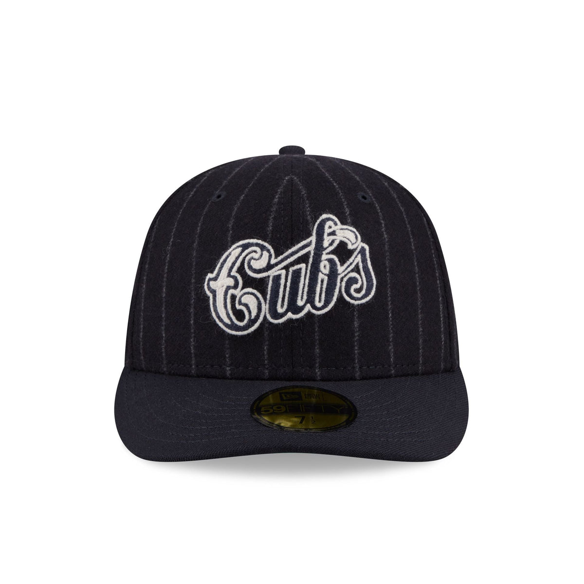 Chicago Cubs Pinstripe Merino & Cashmere Moon 59FIFTY Fitted Hat