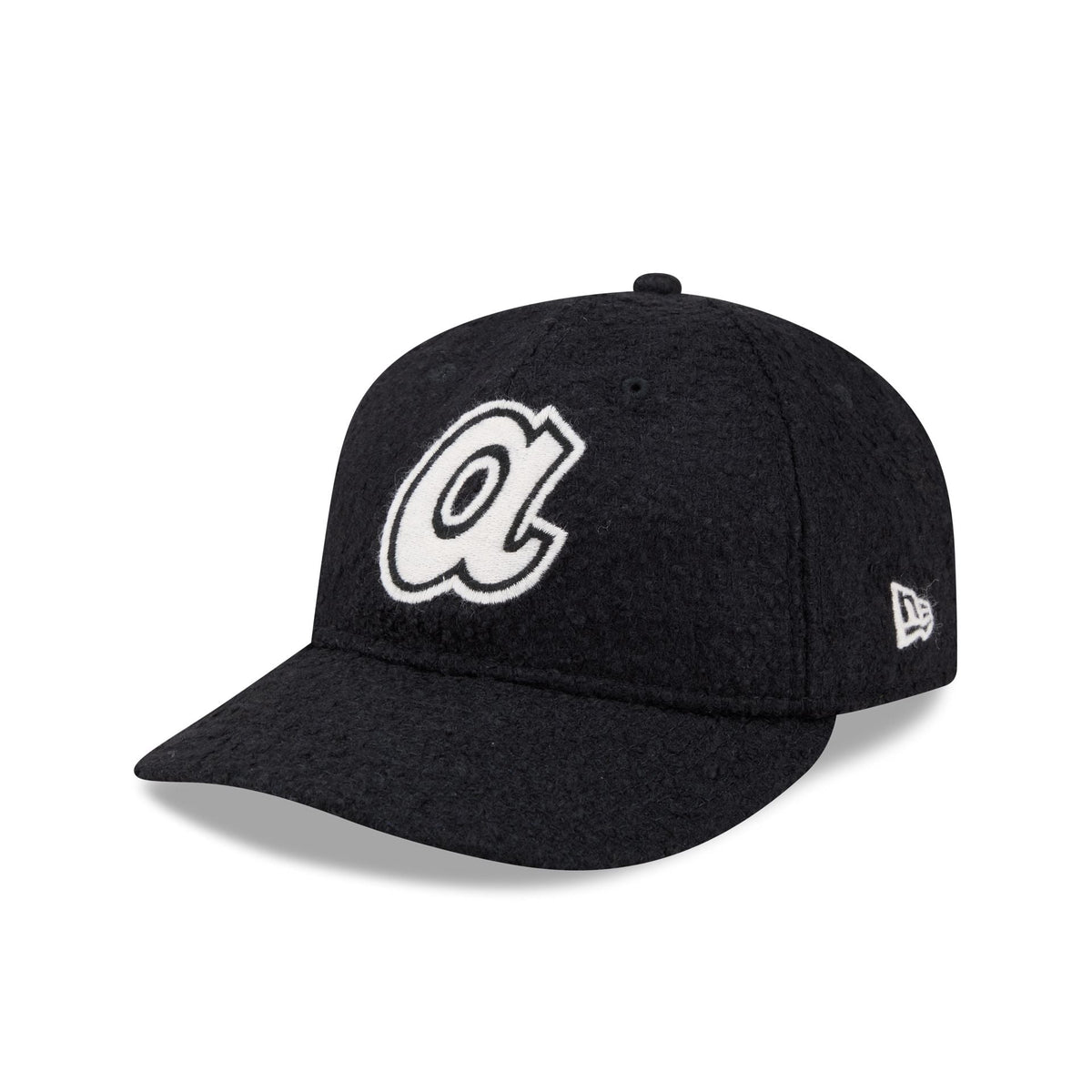 Atlanta Braves Navy Merino & Cashmere Moon Retro Crown 9FIFTY Adjustable Hat