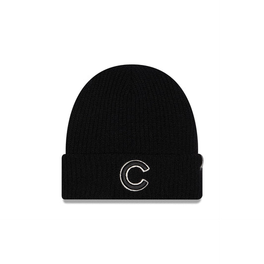 Chicago Cubs Cashmere Black Cuff Knit Hat