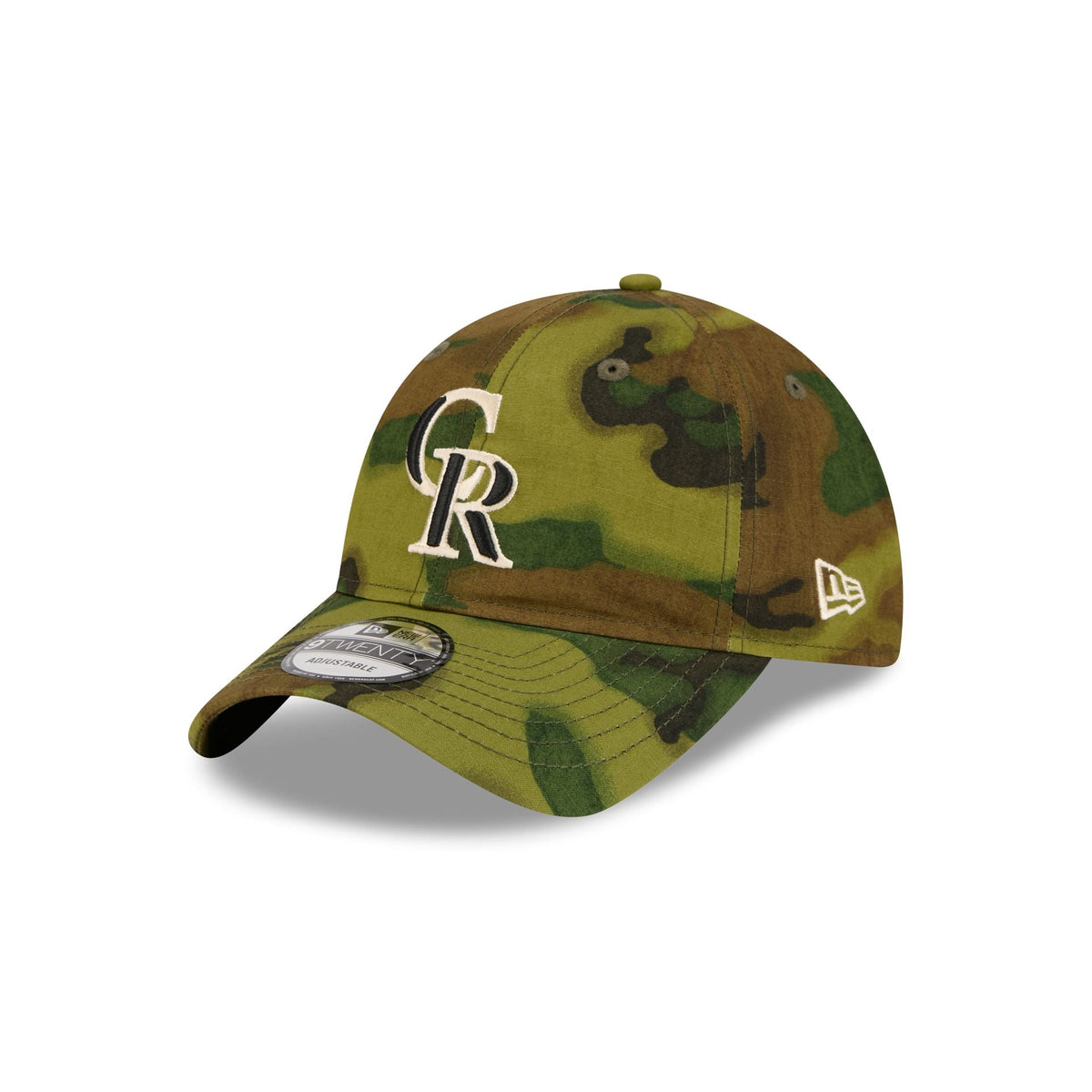 Colorado Rockies Three Looms Ripstop Camo 9TWENTY Adjustable Hat