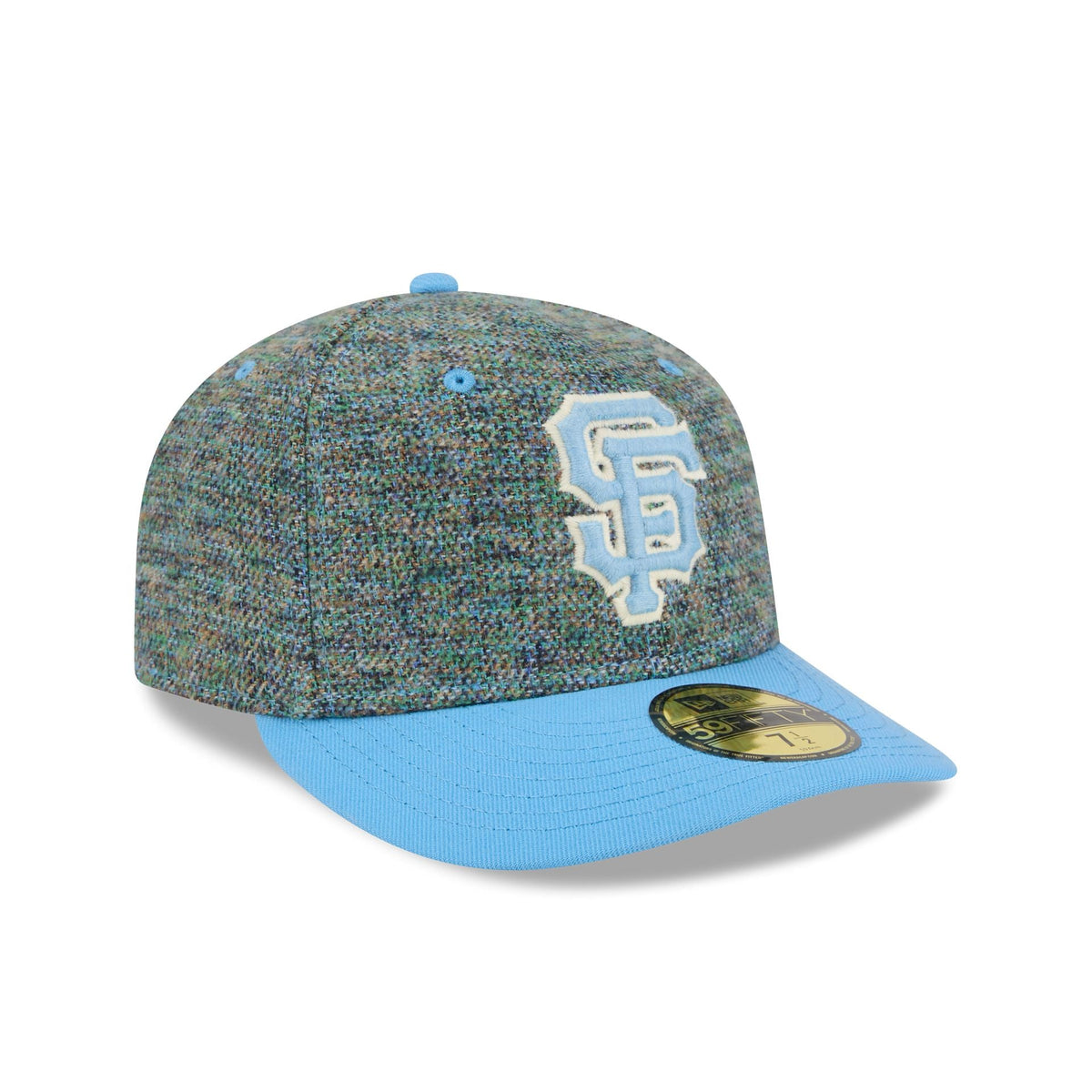 San Francisco Giants Three Looms Tweedy Cotton Radiant Blue 59FIFTY Fitted Hat