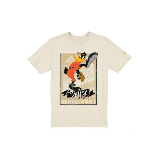 San Francisco Giants Daffy Duck Pitch Chrome White T-Shirt