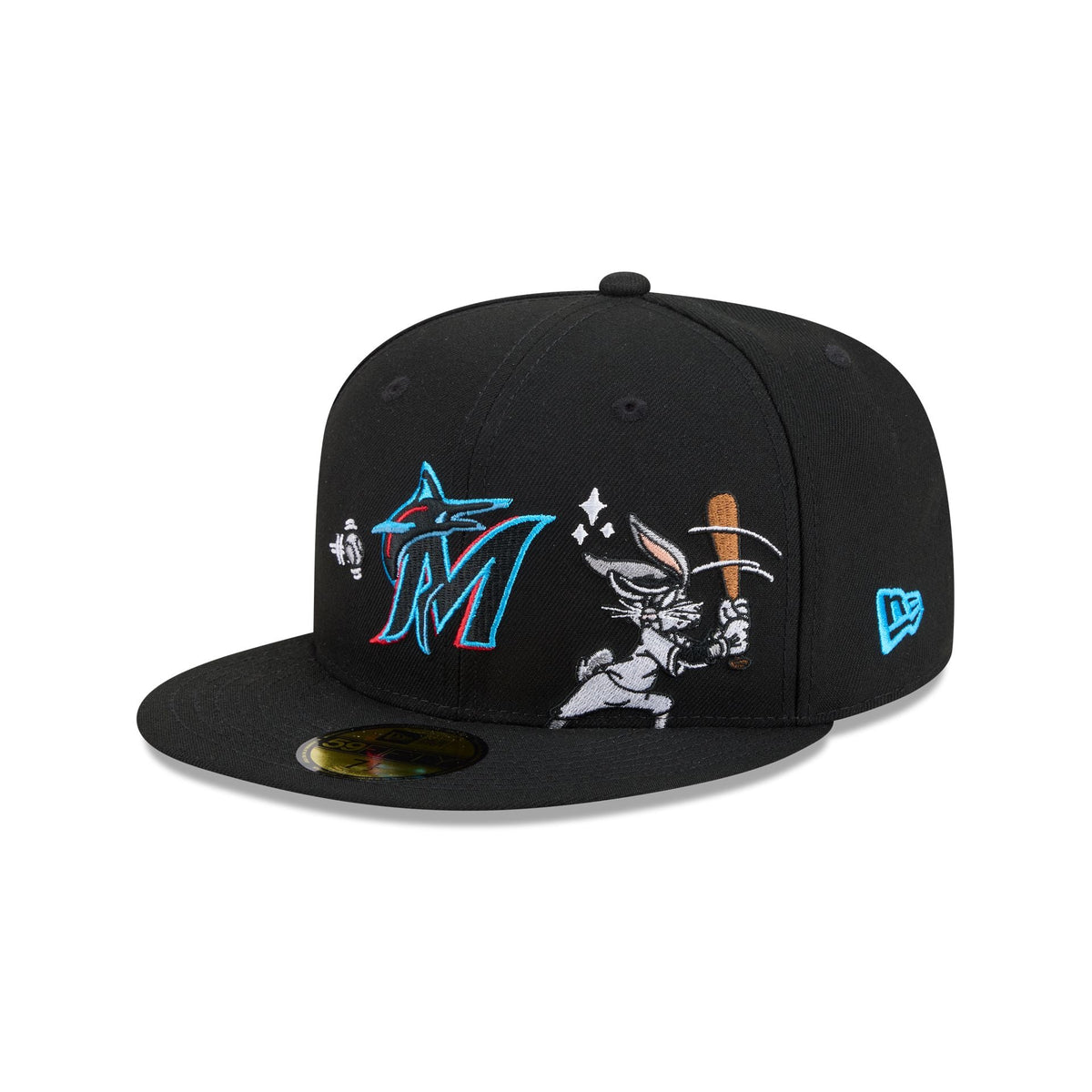 Miami Marlins Bugs Bunny Swing 59FIFTY Fitted Hat