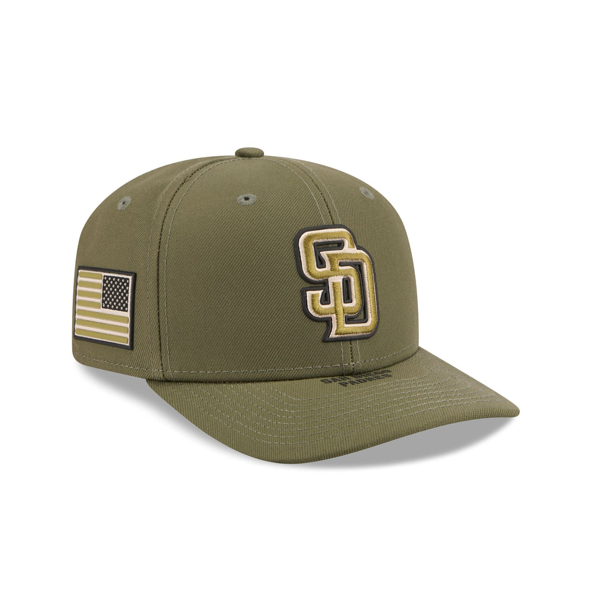 San Diego Padres Armed Forces Day 2026 9SEVENTY Stretch-Snap Hat