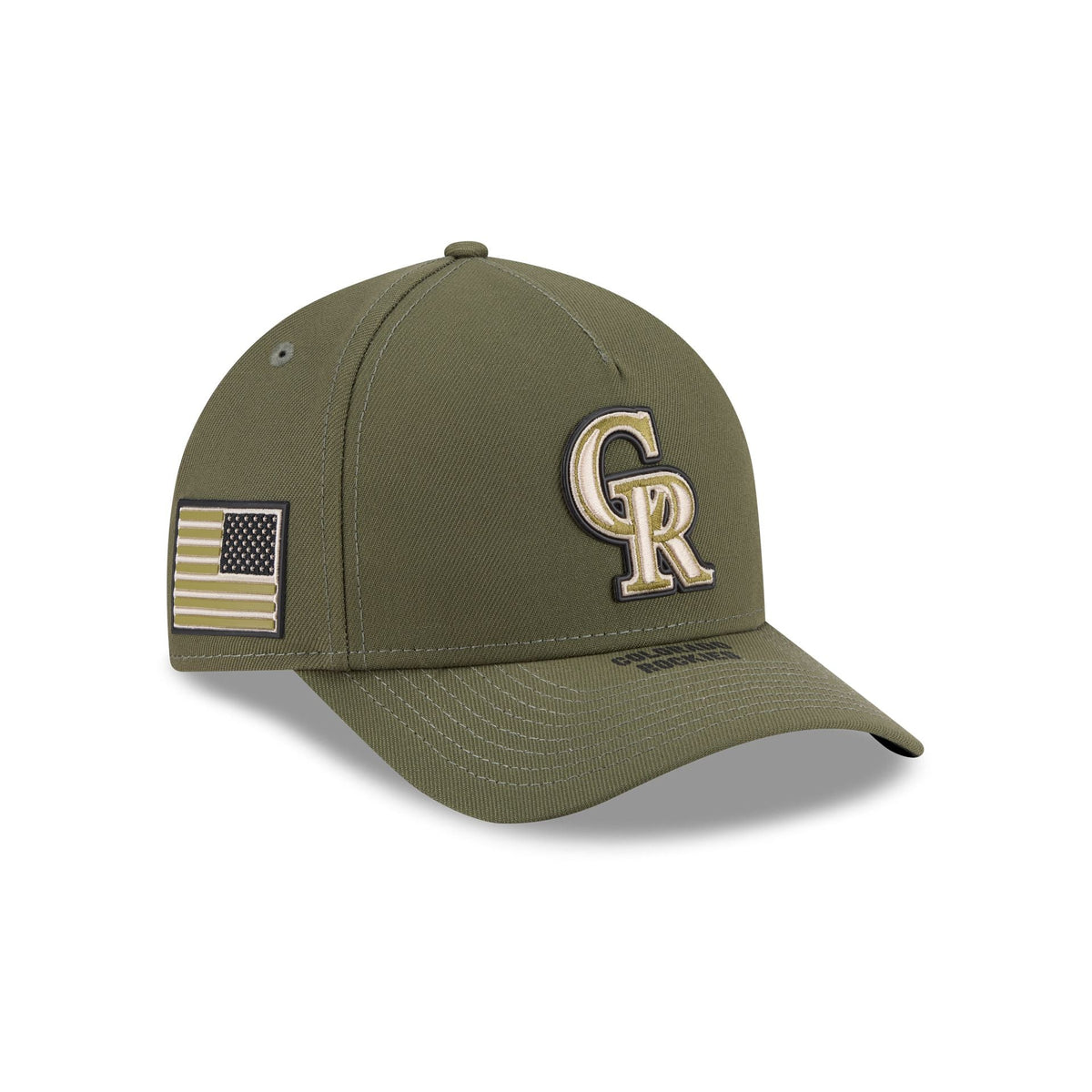Colorado Rockies Armed Forces Day 2026 9FORTY M-Crown A-Frame Snapback Hat