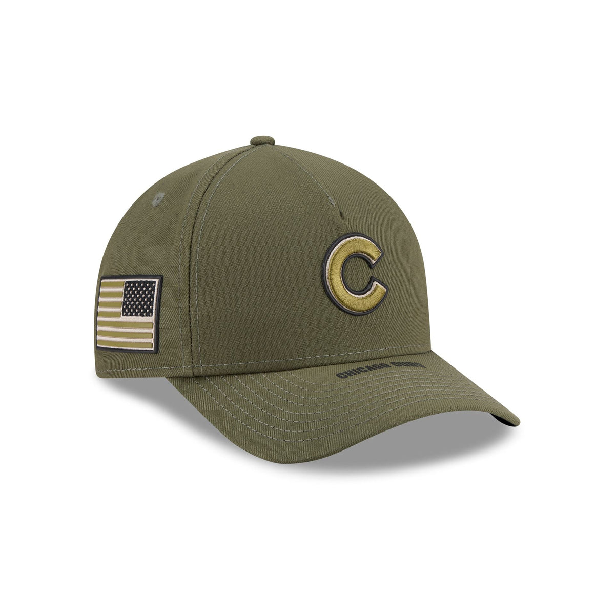 Chicago Cubs Armed Forces Day 2026 9FORTY M-Crown A-Frame Snapback Hat
