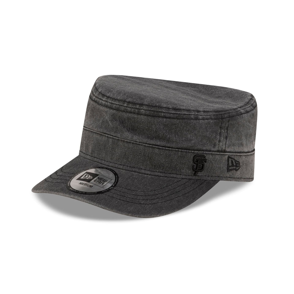 San Francisco Giants Pigment Dye Black Military Cap