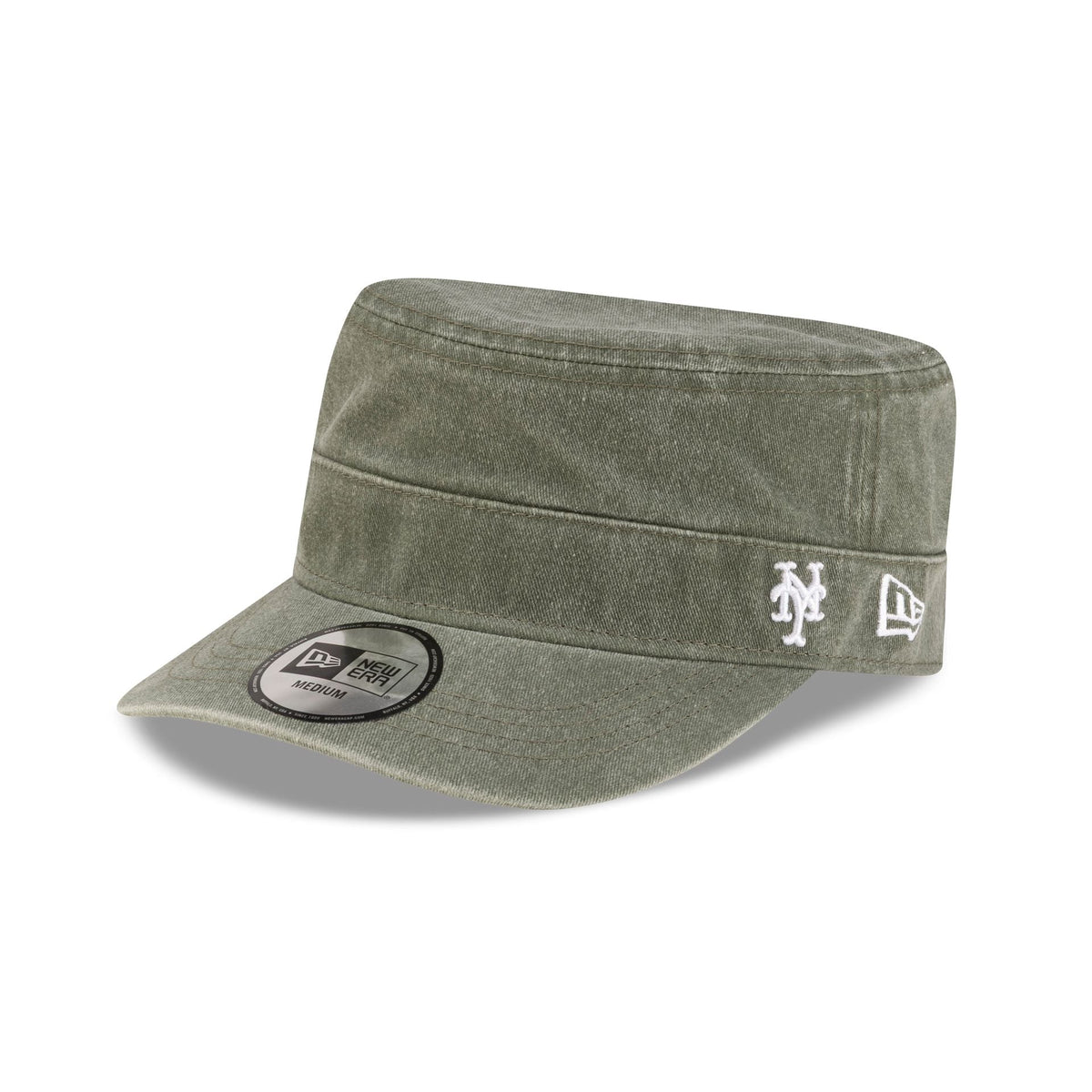 New York Mets Pigment Dye Olive Military Cap