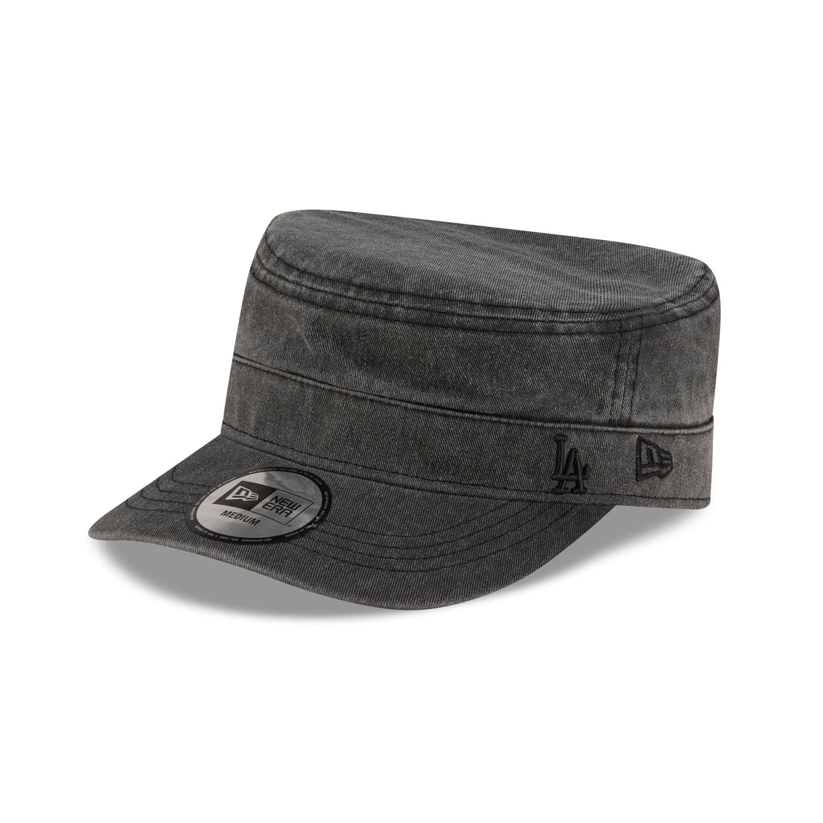 Los Angeles Dodgers Pigment Dye Black Military Cap