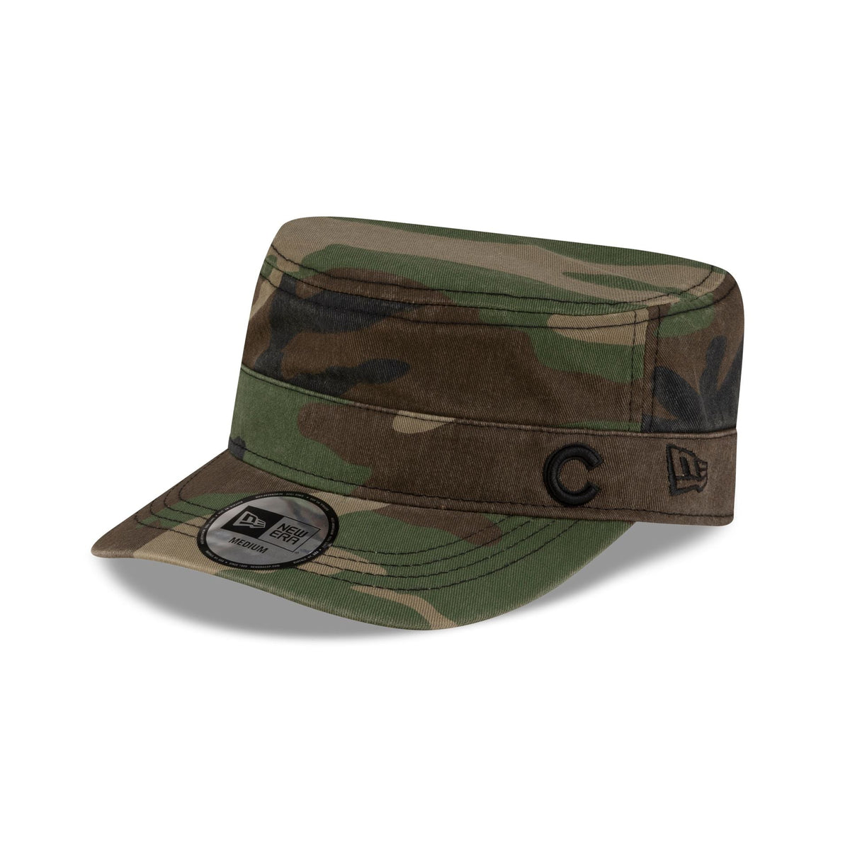 Chicago Cubs Woodland Camo Military Cap