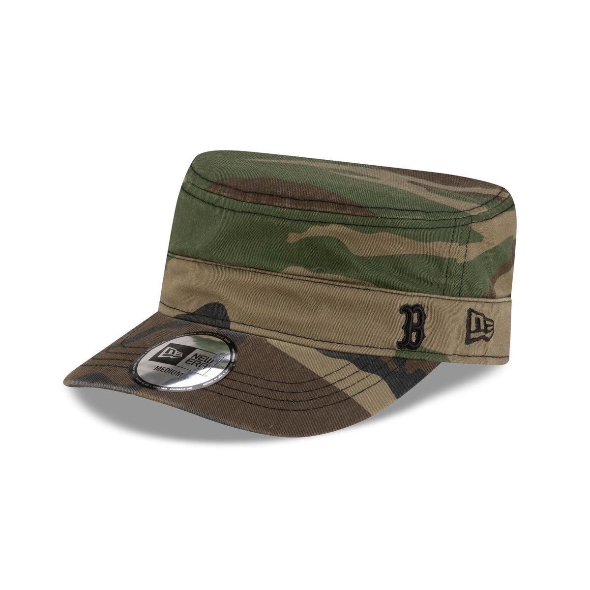 Boston Red Sox Woodland Camo Military Cap