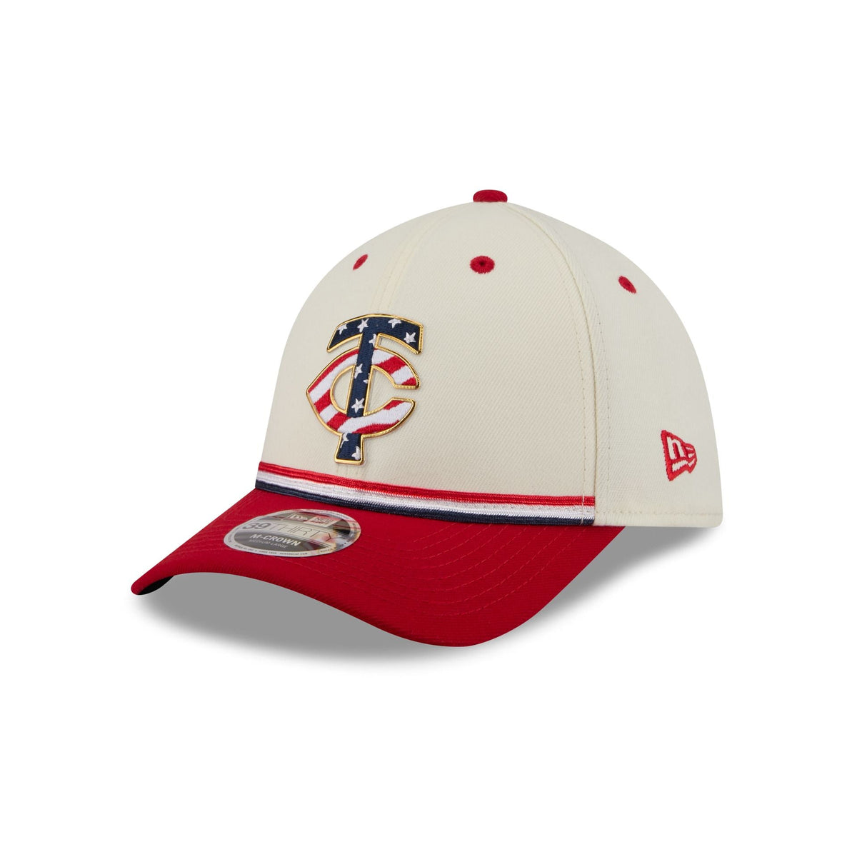 Minnesota Twins Independence Day 2026 39THIRTY M-Crown Stretch Fit Hat