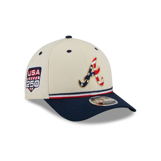 Atlanta Braves Independence Day 2026 9FORTY M-Crown Snapback Hat
