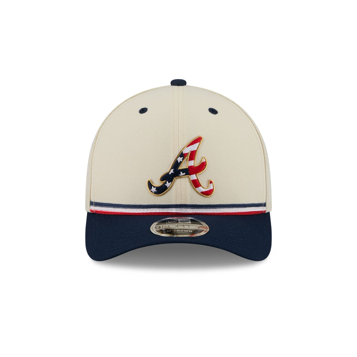Atlanta Braves Independence Day 2026 9FORTY M-Crown Snapback Hat