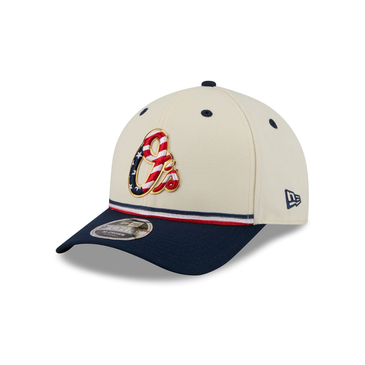 Baltimore Orioles Independence Day 2026 9FORTY M-Crown Snapback Hat