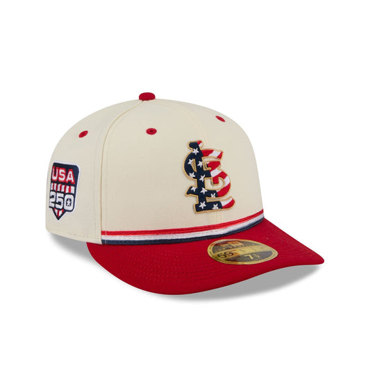 St. Louis Cardinals Independence Day 2026 Low Profile 59FIFTY Fitted Hat
