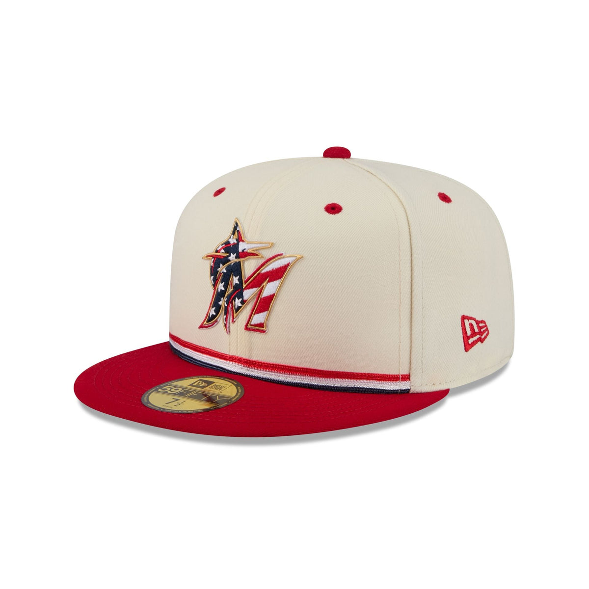 Miami Marlins Independence Day 2026 59FIFTY Fitted Hat