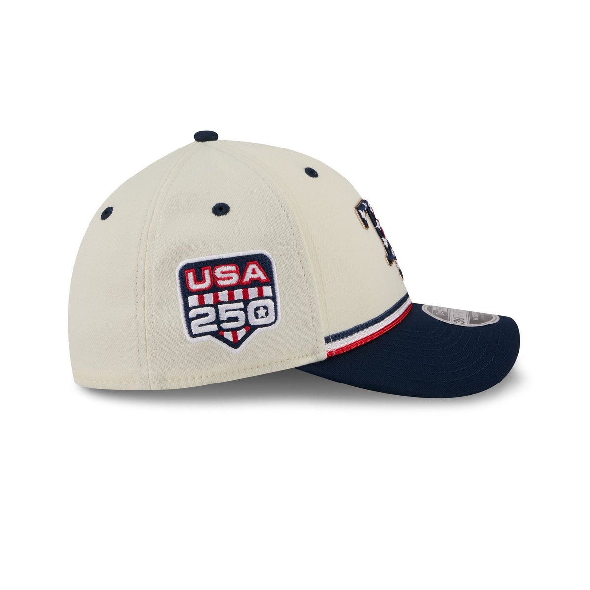 Tampa Bay Rays Independence Day 2026 39THIRTY M-Crown Stretch Fit Hat