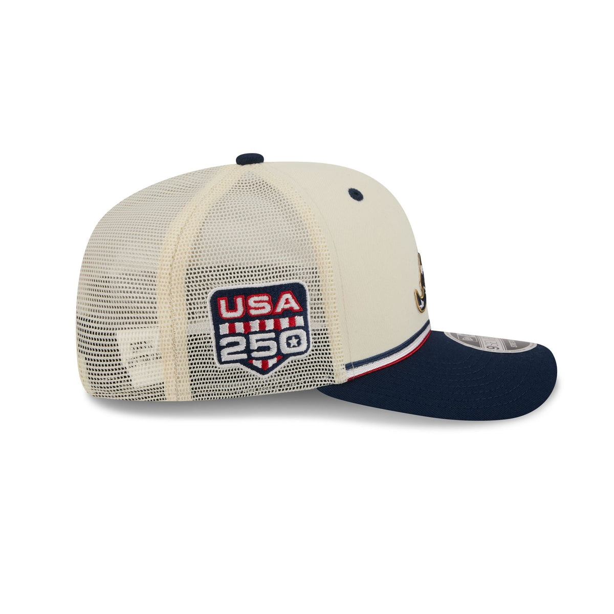 Atlanta Braves Independence Day 2026 9SEVENTY Trucker Hat