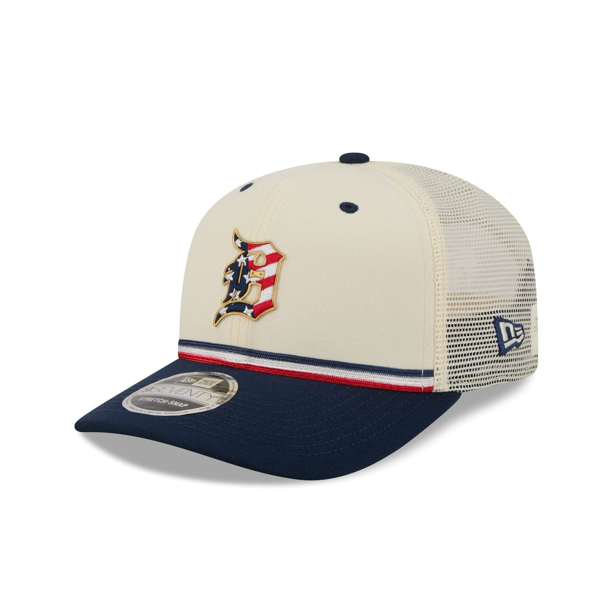 Detroit Tigers Independence Day 2026 9SEVENTY Trucker Hat