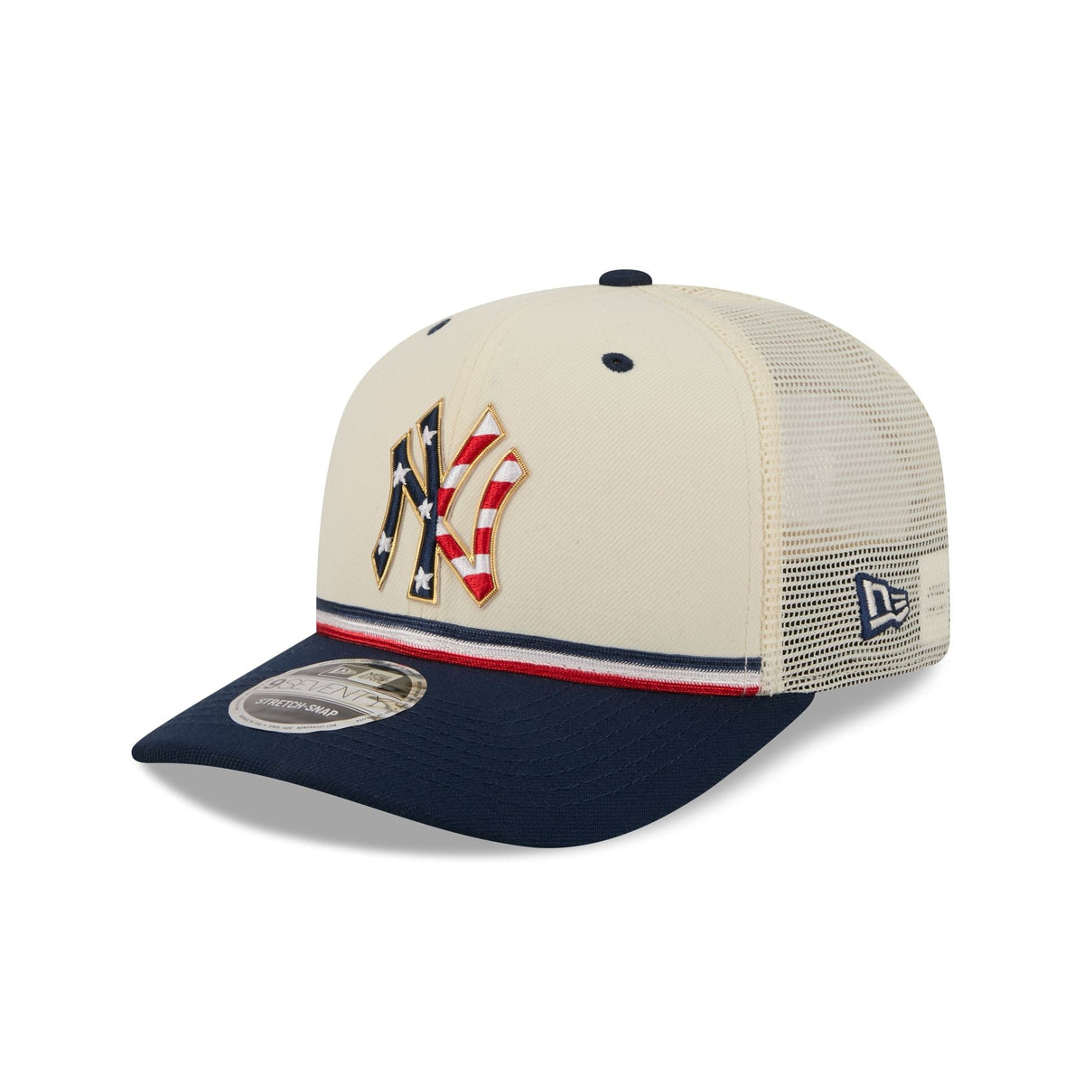 New York Yankees Independence Day 2026 9SEVENTY Trucker Hat