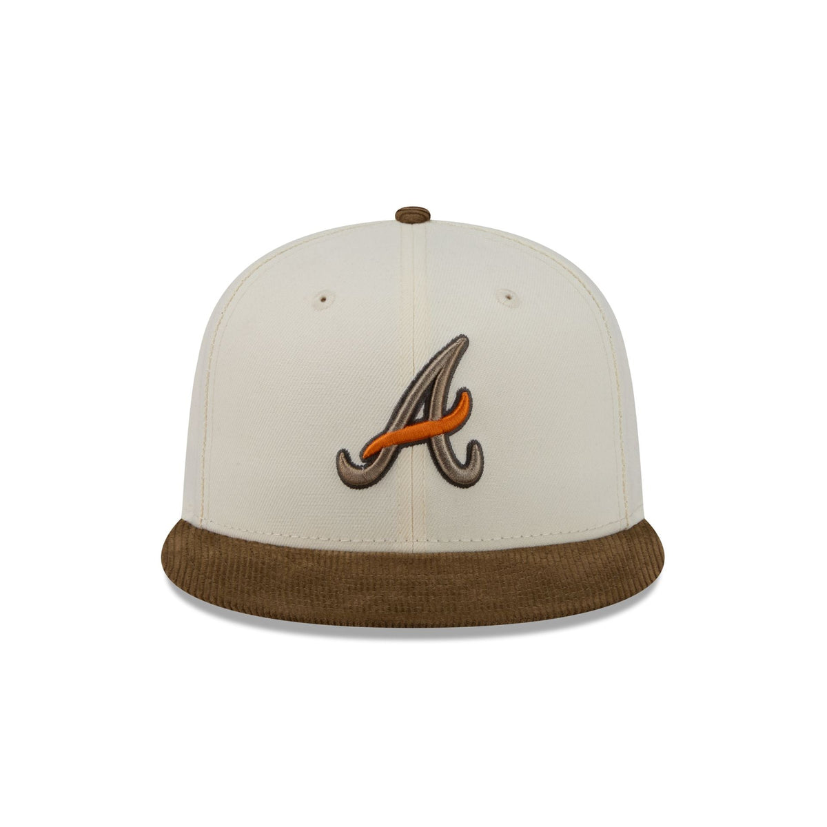 Just Caps Corduroy Chrome Atlanta Braves 59FIFTY Fitted Hat