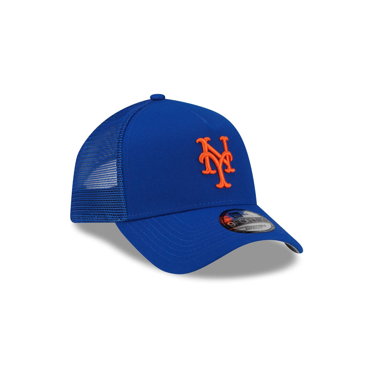 New York Mets Side Script 9FORTY A-Frame Trucker Hat
