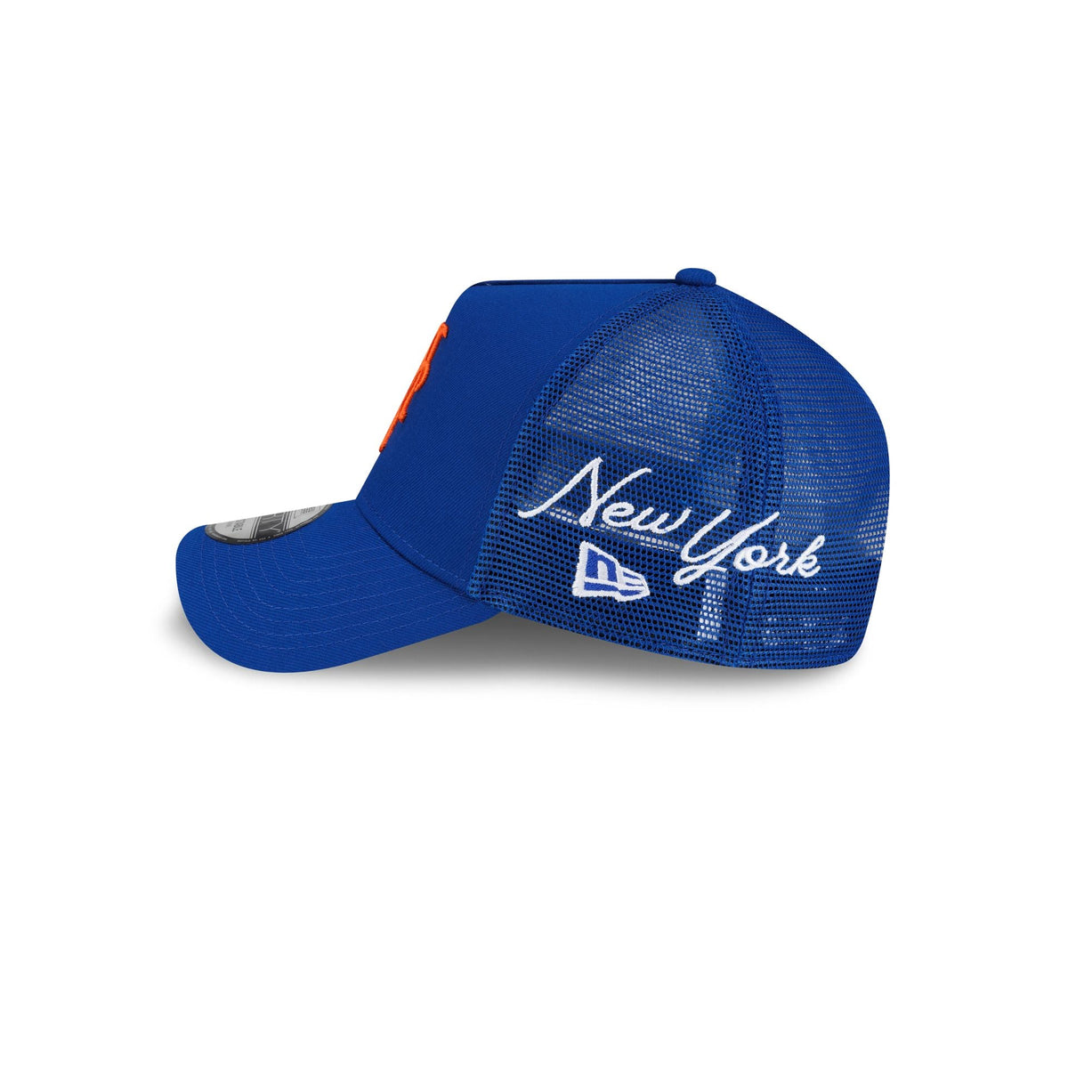 New York Mets Side Script 9FORTY A-Frame Trucker Hat