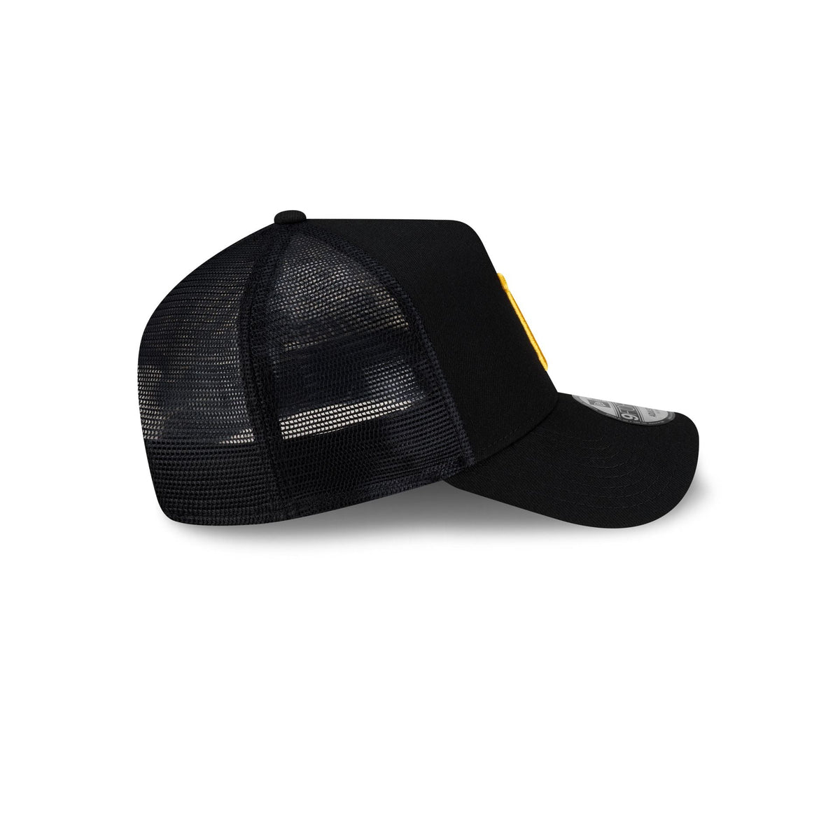 Pittsburgh Pirates Side Script 9FORTY A-Frame Trucker Hat