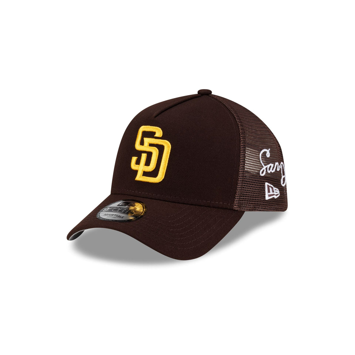 San Diego Padres Side Script 9FORTY A-Frame Trucker Hat