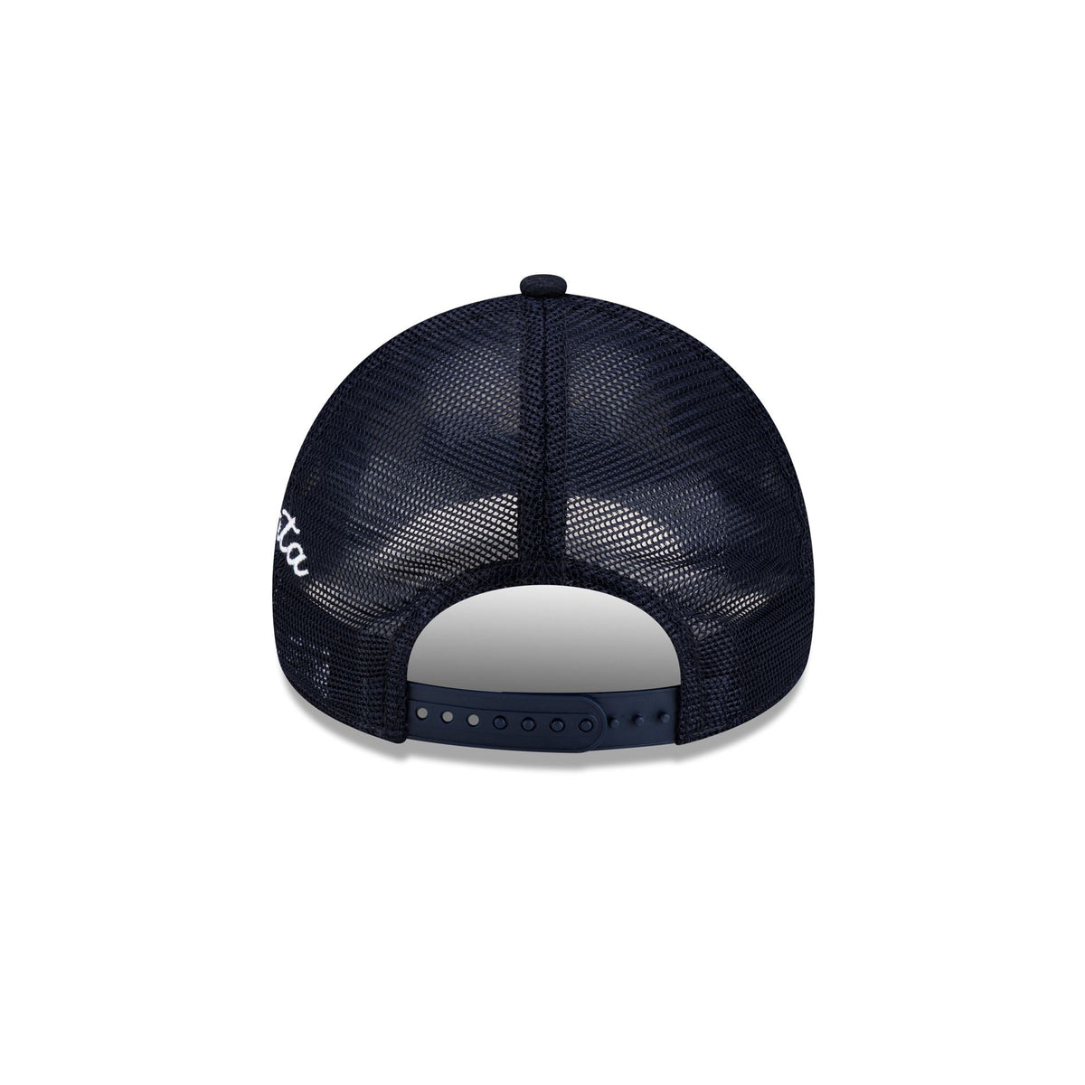 Atlanta Braves Side Script 9FORTY A-Frame Trucker Hat