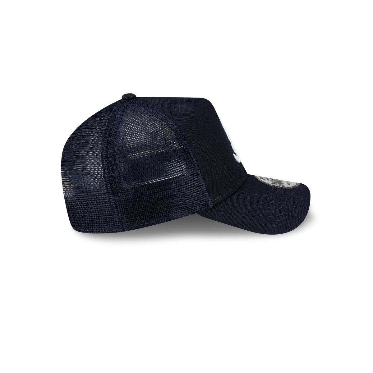 Atlanta Braves Side Script 9FORTY A-Frame Trucker Hat