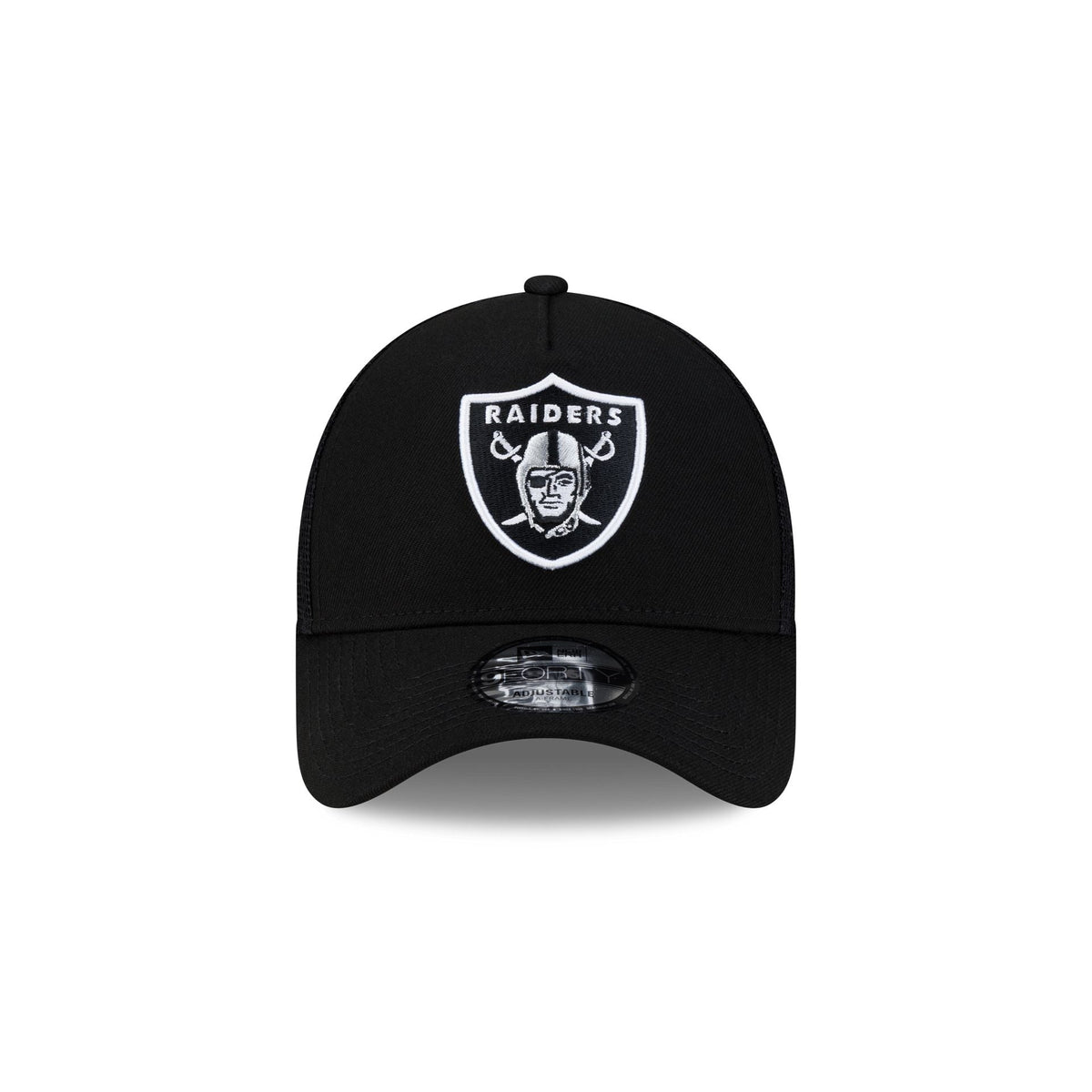Las Vegas Raiders Side Script 9FORTY A-Frame Trucker Hat