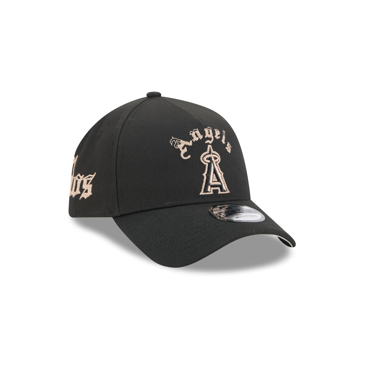 Los Angeles Angels Gothic Lettering 9FORTY A-Frame Snapback Hat