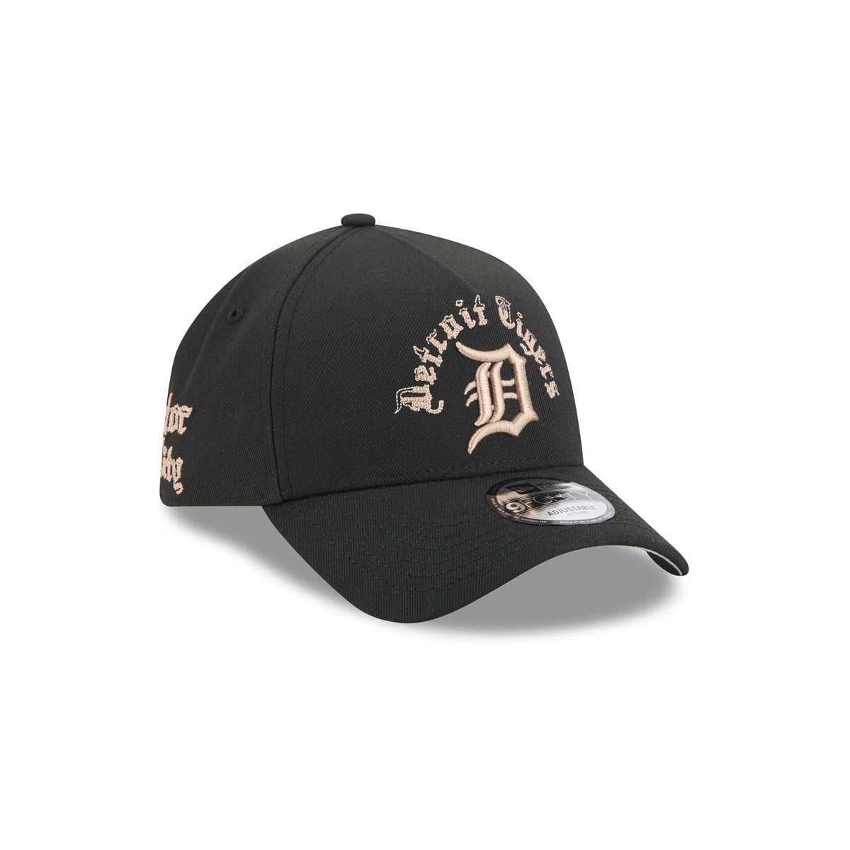 Detroit Tigers Gothic Lettering 9FORTY A-Frame Snapback Hat