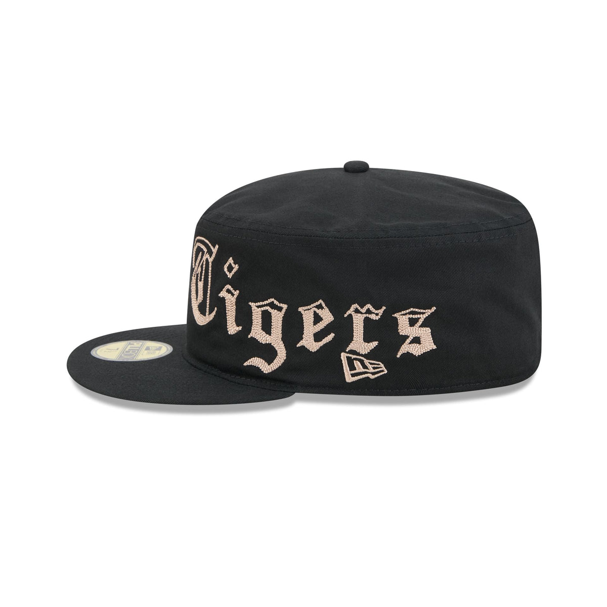 Detroit Tigers Gothic Lettering Pillbox Hat