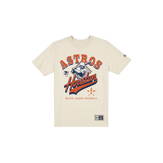 Houston Astros Throwback Batter Chrome White T-Shirt