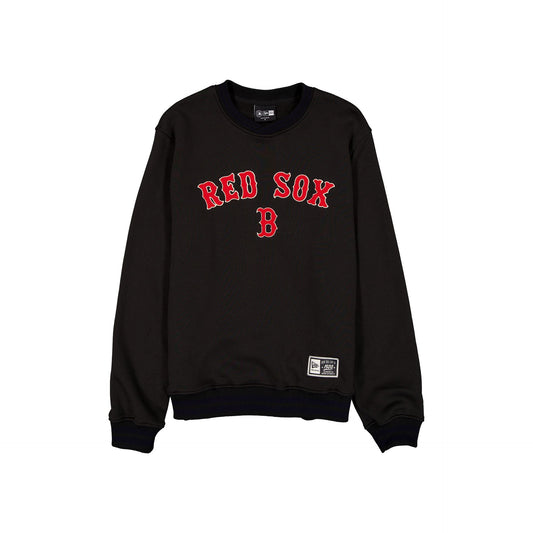 Boston Red Sox Throwback Boucle Black Crewneck